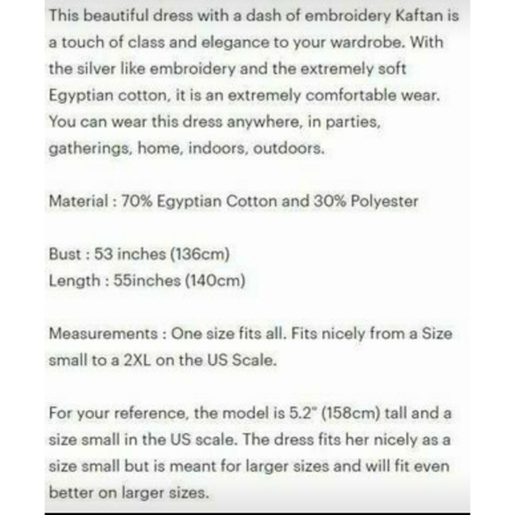 Bohemian Kaftan Maxi Dress - Picture 4 of 5